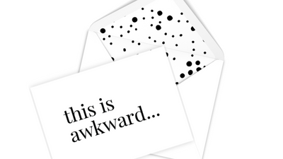 What to write: Apologies