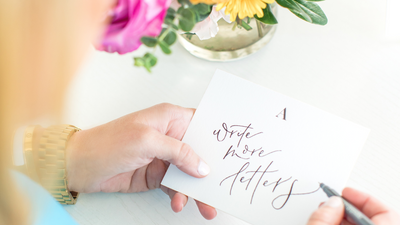 Embrace the art of letter writing